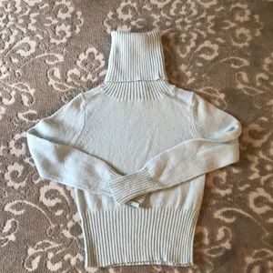French Connection mint colored turtleneck sweater
